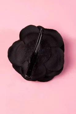 Pin-Up Paar Zwarte Bloem Haarclips
