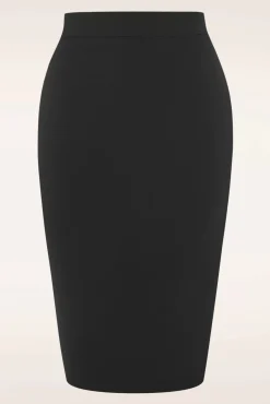 Polly Bengaline Rok In Zwart