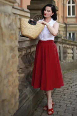 Polly May Swingrok In Rood