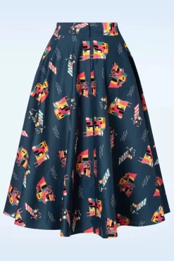 Portofino Living Swing Rok In Blauw