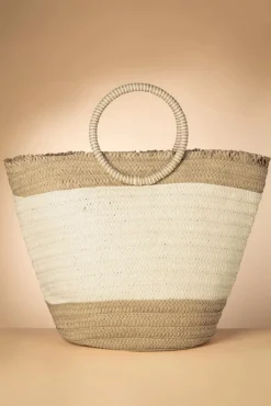 Raffia Boho Draagtas In Zand