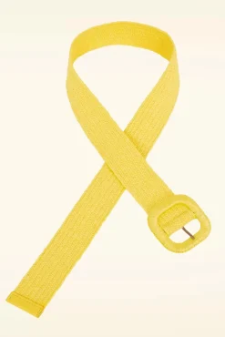 Raffia Riem In Zonnig Geel