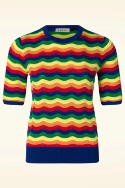 Rainbow Waves Jumper In Multi