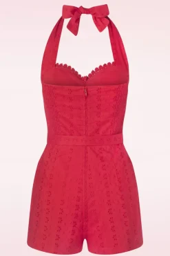 Raven Playsuit In Rood