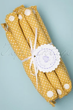 Rock The Dots - Set Van 12 Krulspelden In Geel