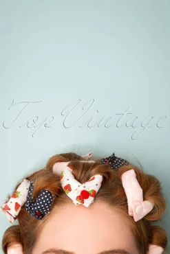 Rock The Dots - Set Van 12 Krulspelden In Geel