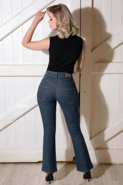 Rosa Jeans In Denimblauw