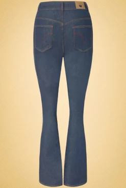 Rosa Jeans In Denimblauw