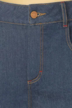 Rosa Jeans In Denimblauw