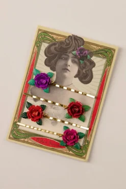 Rose Schuifspeldjes Set Van 4