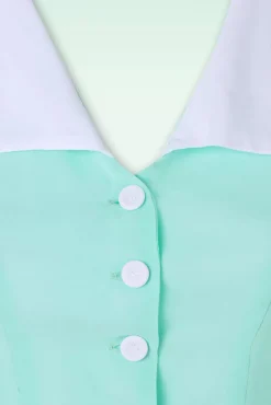 Sacha Mai Sheer Organza Blouse In Mint