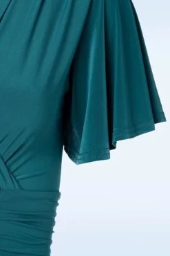 Sadie Swing Jurk In Groenblauw