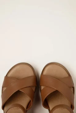 Sarah Blokhak Sandalen In Bruin