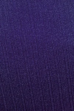 Satin Padded Badpak In Navy Blauw