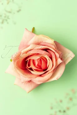 Scented Love Flower Haarclip In Koraal