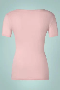 Scoop Swim Top In Roze