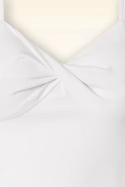 She Who Dares-Top In Gebroken Wit