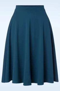 Sheila Swingrok In Petrol Blauw