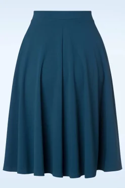 Sheila Swingrok In Petrol Blauw