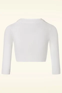 Shela Cropped Vest In Ivoor