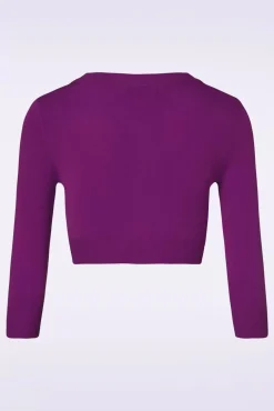 Shela Cropped Vest In Paars