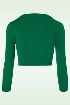 Shela Cropped Vest In Smaragdgroen