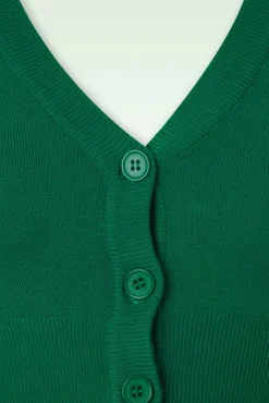 Shela Cropped Vest In Smaragdgroen