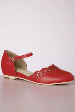 Siena Ballerina Flats In Rood