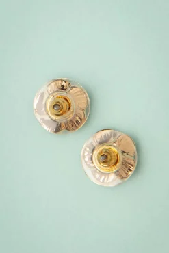 Small Rose Oorbellen In Lipstickrood