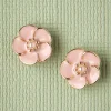 Small Rose Oorstekers In Zacht Roze