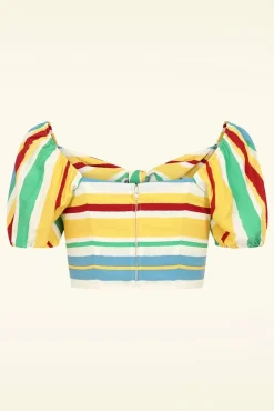 Solange Crop Top In Multi