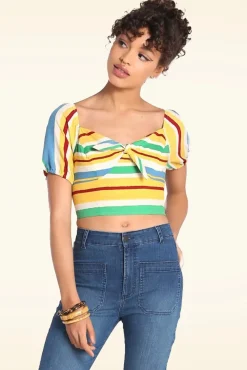 Solange Crop Top In Multi