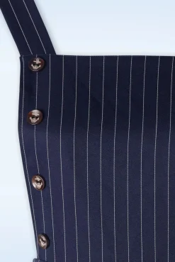 Stripe Sail Dungarees In Marineblauw