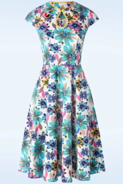 Summer Bee Swing Jurk In Wit