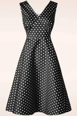 Summer Spot Swing Jurk In Zwart