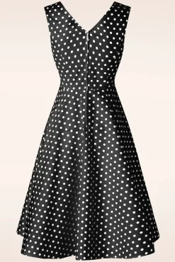 Summer Spot Swing Jurk In Zwart