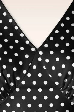 Summer Spot Swing Jurk In Zwart