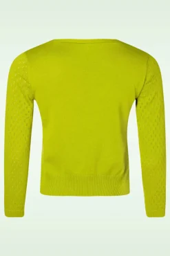 Sweet Petite Cardigan Traditional In Groen