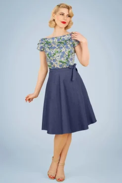 Sweet Sail Wrap Swingrok In Denimblauw