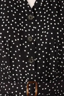 Swingjurk Met Stippen In Zwart