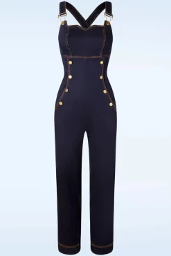 Tallulah Overall Met Wijde Pijpen In Denim