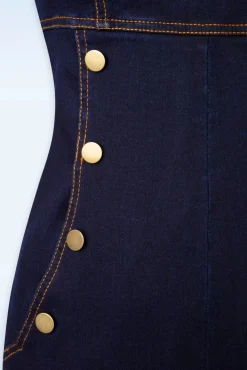 Tallulah Overall Met Wijde Pijpen In Denim