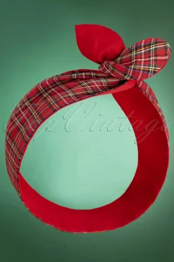 Tartan Haarsjaal In Rood