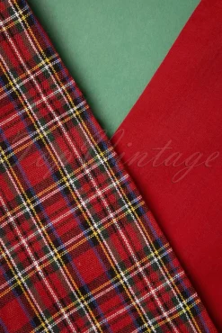 Tartan Haarsjaal In Rood