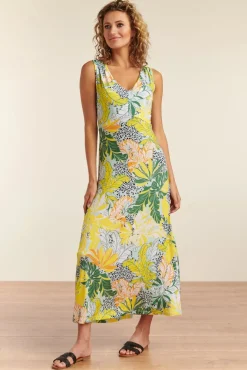 Tasia Tropische Maxi Jurk In Multi
