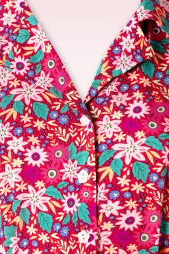 Tea Party Jurk In Rood En Multi