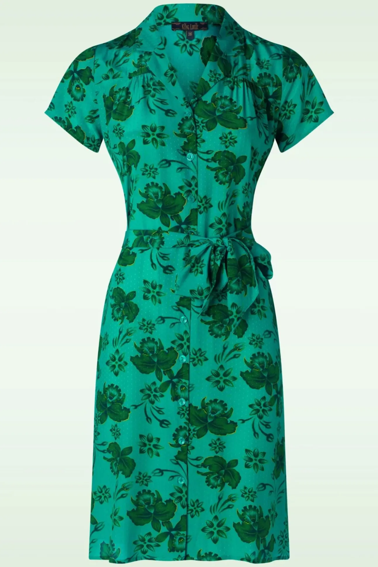 Tex Jurk Coralie In Aqua Groen