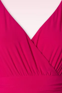 The Alessandra Swing Jurk In Felroze