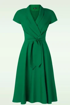 The Emma Swing Jurk In Smaragdgroen