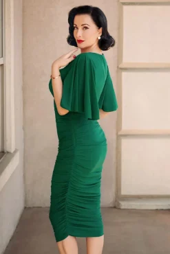 The Eugenie Vlinderpenciljurk In Groen